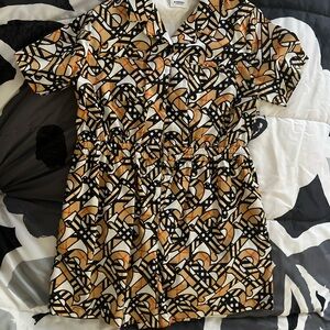 Stylish Geometric Print Dress